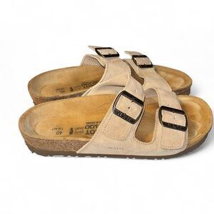 NAOT Suede Santa Cruz Sandals Slides - Size 40/9